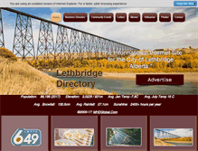 Tablet Screenshot of lethbridgedirectory.com